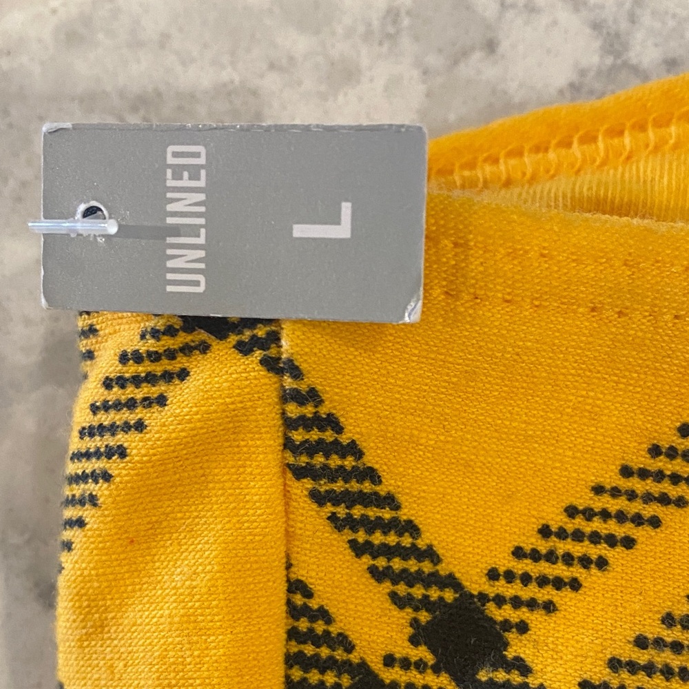 PINK Victoria's Secret Yellow Plaid Crop Top - Picture 6 of 6